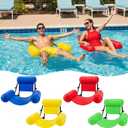 4 Packs Inflatable Pool Floats Chairs Adult Floating Lounge Chairs Heavy Duty, Blow up Pool Noodles for Summer Party Beach Lake