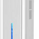 Dehumidifier, 95OZ Dehumidifier for Home 1000 Sq.Ft - Quiet with Auto Shut Off & Relaxing 7 Color Ambient Light,Ideal for Livingroom, Bedroom, Basement(White)