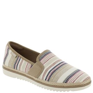 Skechers BOBS Flexpadrille Lo-Stay Light Women's Slip On, 10 B(M) US, Naturals-Stripe
