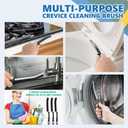 Crevice Cleaning Brush Set (12 Pack) Hard Bristle Gap Cleaning Tool for Window Tracks, Grout & Bathroom Corners Thin Deep Cleaning Brush for Kitchen Sink, Sliding Door Tracks & Tight Spaces
