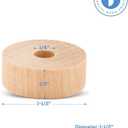 1-1/2-inch Diameter Slab Wooden Wheel for Craft, 1/4-inch Hole, 1/2-inch Thick, Pack of 50 Wooden Hobby Wheel for Model, by Woodpeckers