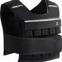 ZELUS 45lb Weighted Vest with Iron Weights for Exercise, Adjustable Weight Vest for Men, Workout Vest for Home Workouts Cardio Strength Training Weight Loss (Black)
