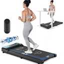 THERUN Walking Pad, Portable Under Desk Walking Treadmill with 265 lbs Weight Capacity Remote Control LED Display 2.5HP Mini Treadmill for Home/Office