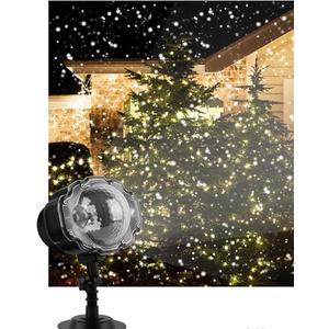 Projector Light,Halloween Holographic Projector Snowfall Projector IP65 Moving Snow Projector Christmas Snowflake Light Party Christmas Decoration for Home Outdoor for Halloween Xmas Holiday