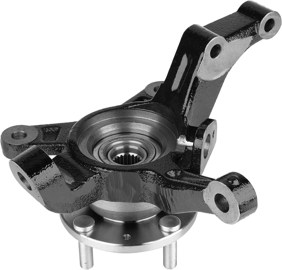 Front Steering Knuckle & Wheel Bearing Hub Assembly Compatible with Chevy Aveo 2004-2011,Aveo5 2007-2011,Pontiac G3 2009-2010,Right Passenger Side Replaces #96535191