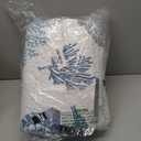 Tritard 3 Piece Coastal Quilt Sets Full/Queen Size - Reversible Microfiber Quilts with 2 Shams Soft Lightweight Beach Bedding Nautical Bedspread Coverlet Summer Comforter for All Season, 90''x96'', C1