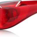 Tail Light Compatible with Hyundai Elantra 2011 2012 2013, Passenger Side, Tail Light Assembly [No Bulb], Replace OEM# HY2804119, 1 PC, Red Lens