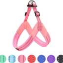 EXCELLENT ELITE SPANKER No Pull Dog Harness Step-in Adjustable Reflective Vest Soft Padded Easy Pet Chest Strap with Leash Clips for Small Medium Large Dogs Walking Training(Pink-Small)