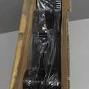 ABHENG 50 Pack Clothes Hangers, Non Slip Plastic Coat Hangers, Space Saving Hangers, Heavy Duty, Hanging Dry Wet Clothes,16.4" x 8.3", Black, UAPY0550B