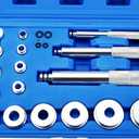 17Pcs Bearing Race Seal Driver Disc Tool Master Set Wheel Axle Bushing Installation Kit for Cars, Motorbikes
