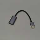 Guermok AR Glasses HDMI to USB-C Display Adapter, 4K@60Hz Play and Charge XR Converter with DC 5V, for XREAL One/Air 2 Pro/RayNeo/Rokid, Steam, Switch 2/1, PS5/4, Portable Monitors (Sliver) (Silver)