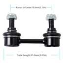 AUQDD 2Pcs K750041 Rear Sway Bar Stabilizer Link Compatible With 2003-2008 Su-baru Forester /2004-2007 Impreza w/WRX STI Models (# 20470SA010 20470SA011 101-5236 MS80809)