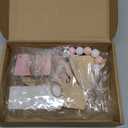 Marsui 19 Pcs Pastel Cottagecore Valentine's Day Tiered Tray Decor Set, Pink Pastel Wood Signs with Cute Be Mine Candy Hearts, Girly Valentines Table Decor for Home Kitchen Living Room