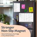 Baby First Food Tracker, Magnetic Meal Planner, Fridge Grocery Shopping List Chart (3 in 1) - Dry, Erase Menu Planners, Strong Stickiness on Refrigerator - 11.8"x8.2", Pink - Baby Led Weaning Supplies