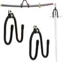 Adjustable Sword Wall Mount Rack Hanger Holder Hook Stand for Swords, Dagger, Axe, Keyblade and More - Vertical or Horizontal Display