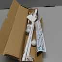 Curtain Rods No Drilling for Windows 32 to 45 Inch:No Drill Small White Curtain Rod with Adhesive Brackets for Bedroom,5/8" Apartment Renter Friendly Adjustable Drapery Rods Easy Install