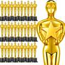 24 Pcs Gold Award Trophies,Mini Trophy Party Favors for Celebrations,Classroom prizes,Competitions and Party Decorations,Awards Trophy for Kids and Auldt