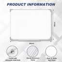 Lincia Magnetic Dry Erase Whiteboard with Lines, 24" x 18" White Board Planner for Wall, Planning Board Magnetic Ruled Dry Erase Whiteboard with Aluminum Frame for Home School Classroom Office(Line)