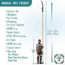 Pole Saws for Tree Trimming, 7.3-27 ft Extendable Tree Trimmers Long Handle Pruner, Sharp Steel Blade and Scissors High Branches Trimming, Tree Pruner, Tree Saw (7.3-27 ft with Scissors)