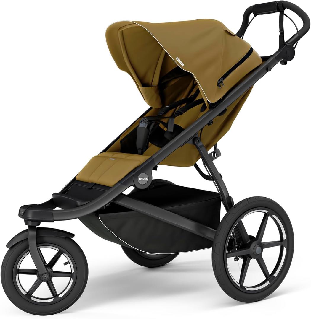 Thule Urban Glide 3 Single Child All-Terrain Stroller, Full-Suspension System, Air-Filled Tires, Upright seat with Adjustable Recline and Built-in legrest (Nutria)