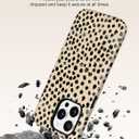 Jusy Compatible with MagSafe Polka Dot Leopard Print Phone Case for iPhone 15 Pro, Trendy Luxury Magnetic Soft TPU and Hard PC Protective Phone Cover for Women Girls - Polka Dot