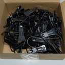 Hotop Boot Hanger Clips for Closet, Laundry Hanging Hooks Heavy Duty Clips Boot Holder Portable Single Hooks Space Saving for Pants Jeans Clothes Hats Tall Towels(Black,48 Pieces)