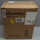 23.75inch Light Blue Modern Ceramic Bedside Lamp Set of 2 with 5FT Cord for Bedroom Decor Farmhouse Table Lamp for Living Room Office Dorm