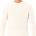 Indera Men's Traditional Waffle Thermal Underwear Long Sleeve Shirt (Natural, S)