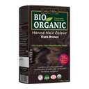 Indus Valley Bio Organic Natural Henna Powder For Hair Dye Dark Brown- 3.5 Oz