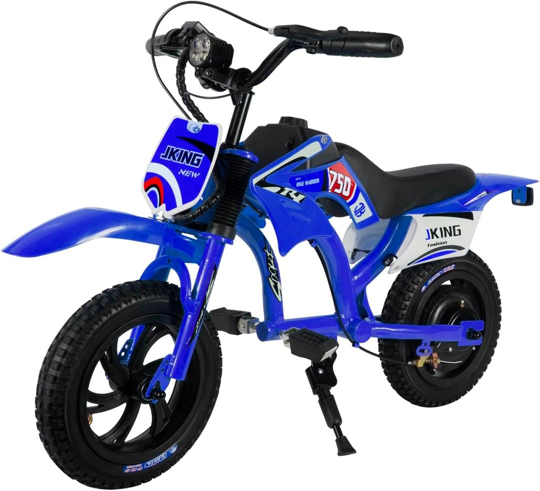 Kids Motorcycle,C6 Kids Electric Dirt Bike,12-inch 160W brushless Motor,3-Speed LCD Display,10 MPH Top Speed,LED Brushless Controller + Moto Sound, 8 Miles Range,Blue