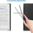 4 x KuRoKo Case for Remarkable Paper Pro Color 11.8",Slim Hard Back Shell Protective Auto Sleep/Wake Book Folio Cover with Pen Holder for Remarkable Paper Pro Tablet 11.8 inch 2024 Released-Black