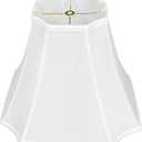 Tootoo Star Fabric Lampshade White Octagonal Royal Bell Shade for Floor Lamp and Table Lamp (6.3x6.3)" x (13x13)" x 10.8"