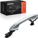 A-Premium Front Right Passenger Side Exterior Door Handle - Compatible with Honda Accord 2013-2017, Pilot 2015-2020 - for Models Without Smart Key Entry, Chrome Finish