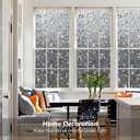 Kromapolis Window Privacy Film, Stained Glass, Grayish Black 35.4″ x 157.4″, 35.4In x 157.4In
