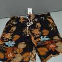 JOGAL Men's Hawaiian Beach Shorts Summer Casual Tropical Flower Flat Front Aloha Shorts with Pocket XL