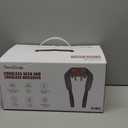 Cordless Neck Massager with Heat - FSA Eligible HSA Neck Shoulder Massager for Pain Relief Deep Tissue,6D Deep Kneading Shiatsu Back Massage, Gifts for Fathers Men Women