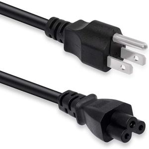 2 x 6ft 3 Prong AC Laptop Power Cord for Computers, TV, Monitors, Compatible with Samsung, LG, Dell, HP, Acer, Asus, NEMA 5-15P to C5 Power Cable
