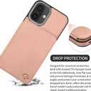 GUERNICA for iPhone 16 Wallet Case with RFID Blocking Card Holder for Women Men, Kickstand Shockproof Phone Case for iPhone 16(6.1"),Rose Gold