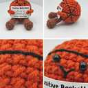 Positive Crochet Basketball Gifts for Players & Fans, Emotional Support Plush Crochet Funny Inspirational Gift for Men Women Basketballs Players