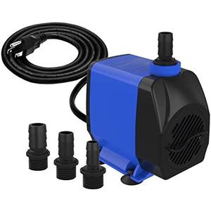 Knifel Submersible Pump 1056GPH (4000L/H 85W) Ultra Quiet with Over Heating Protection 9.8ft Power Cord for Fountains, Hydroponics, Ponds, Aquariums & More