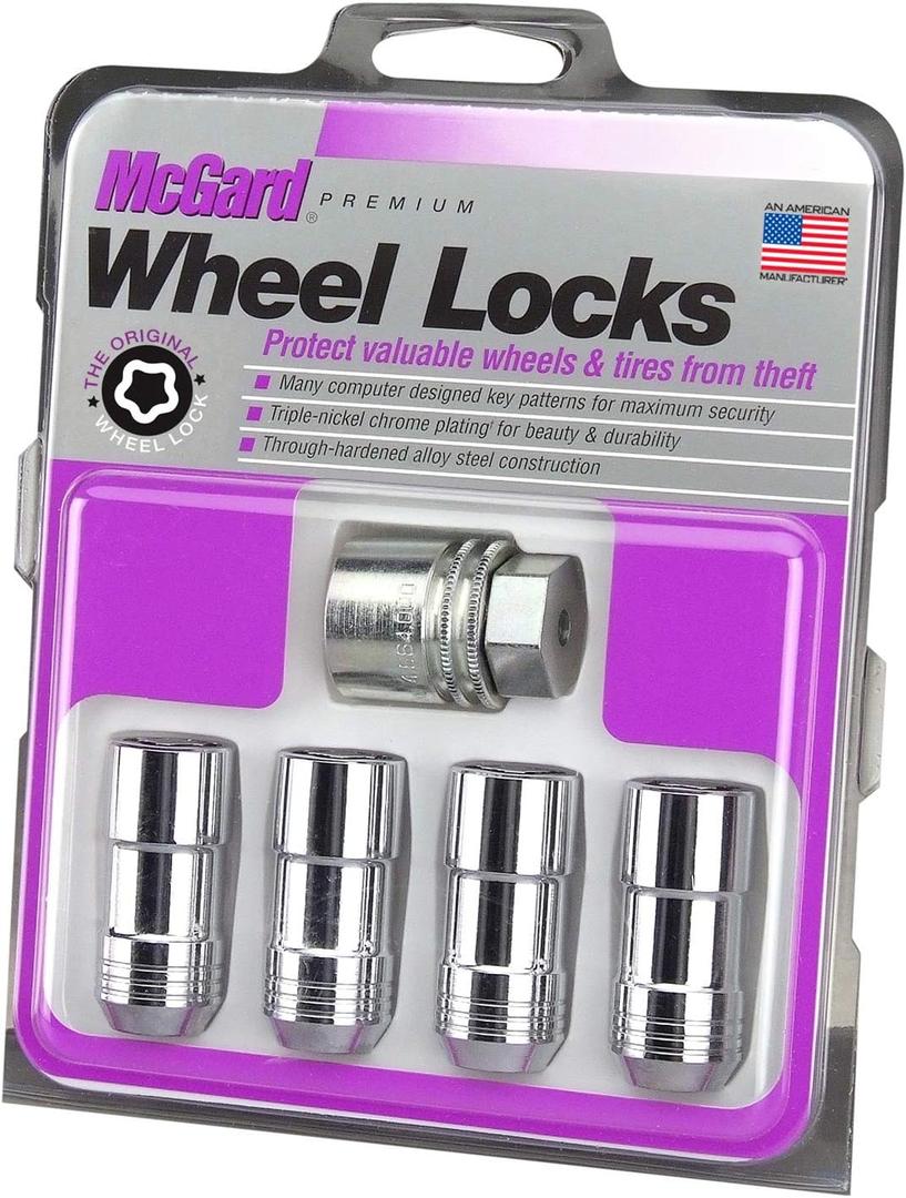 MCGARD 24205 Chrome Cone Seat Wheel Locks (M14 x 2.0 Thread Size) - Set of 4 MCGARD 24205 Chrome Cone Seat Wheel Locks (M14 x 2.0 Thread Size) - Set of 4