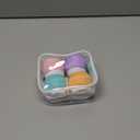 Travel Containers for Toiletries, GLAMFIELDS TSA Approved 1.7oz 50ml Travel Size Silicone Cream Jars BPA Free, Leak-proof Travel Essentials with Lid for Cosmetic Face Hand Body Cream Macaron (4 Pack)