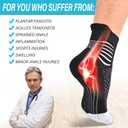IRAMY Compression Ankle Support Socks Women - Wicking, Cushioned Athletic, Plantar Fasciitis Relief 2 Pairs, Medium