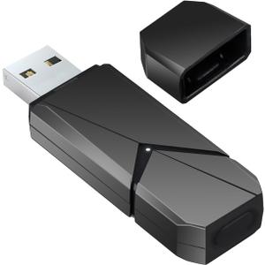 TECTINTER Wireless Adapter with Original IC Chip Compatible with Xbox One Controller for PC Windows 11/10/8/7(Sky Black)