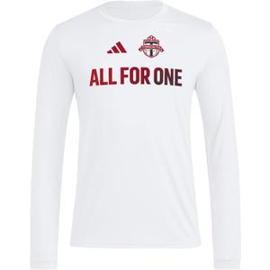 adidas Mens Toronto Fc Pre-Game Long Sleeve T-Shirt (White, XL)