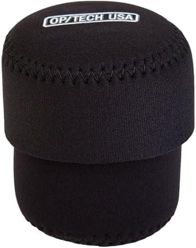 OP/TECH USA 7801032 Fold-Over Neoprene Lens Pouch – Durable Camera Lens Case with No-Lose Lid – 253 (Black)