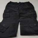 Women's Cotton Casual Military Army Cargo Combat Work Pants with 8 Pocket (12, Black)