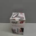 Pyle 20W Megaphone Bullhorn - 5.4'' x 8.6'' Portable Megaphone, Projection Range 1000 Sq. Yards, Voice Talking & Siren Alert, Shoulder Strap, Battery Operated, (White)