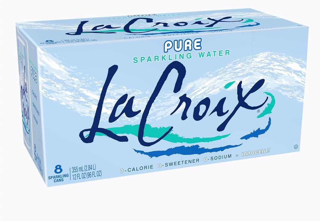 LaCroix Sparkling Water, Pure, 12 Fl Oz (pack of 8) (EXP 02/02/27)