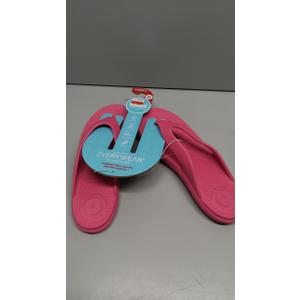 Women's Pink Flip-Flops, Size 10